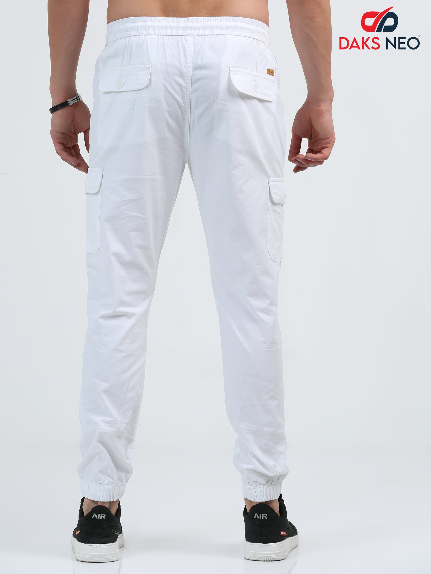 Pearl White Joggers for Men 