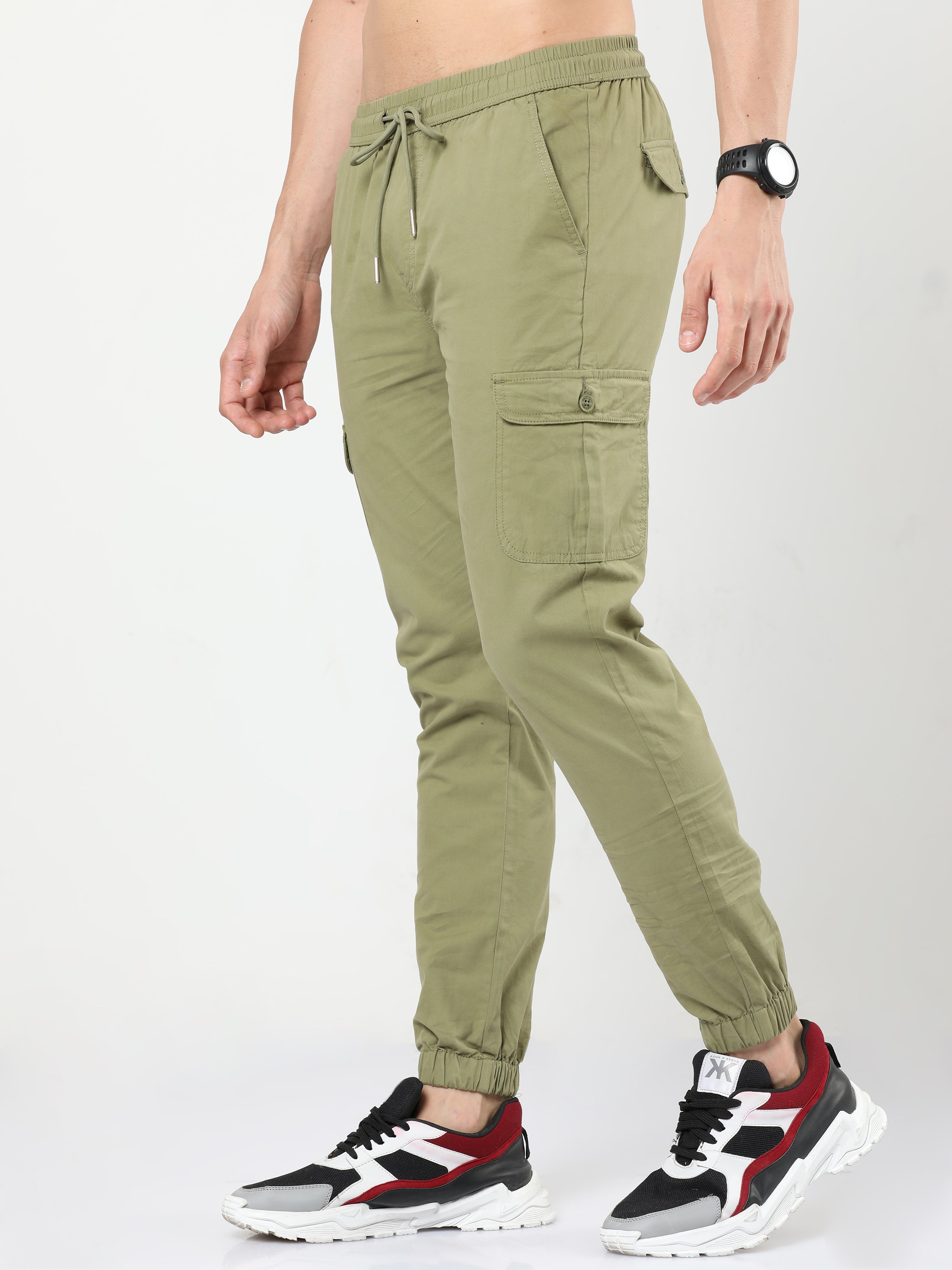 Buy OLIVE GREEN Trousers & Pants for Men by max Online | Ajio.com