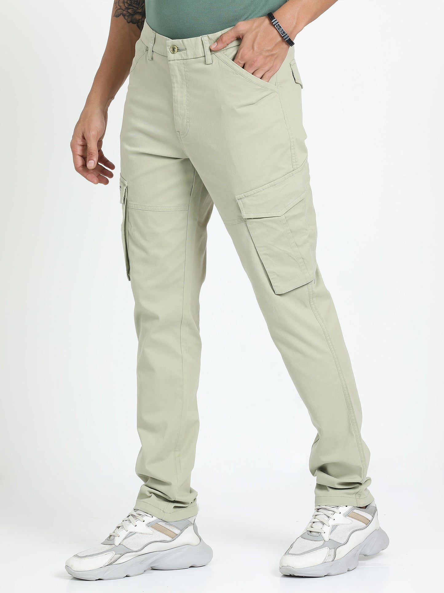 Mist Green Cargo Pant for Men