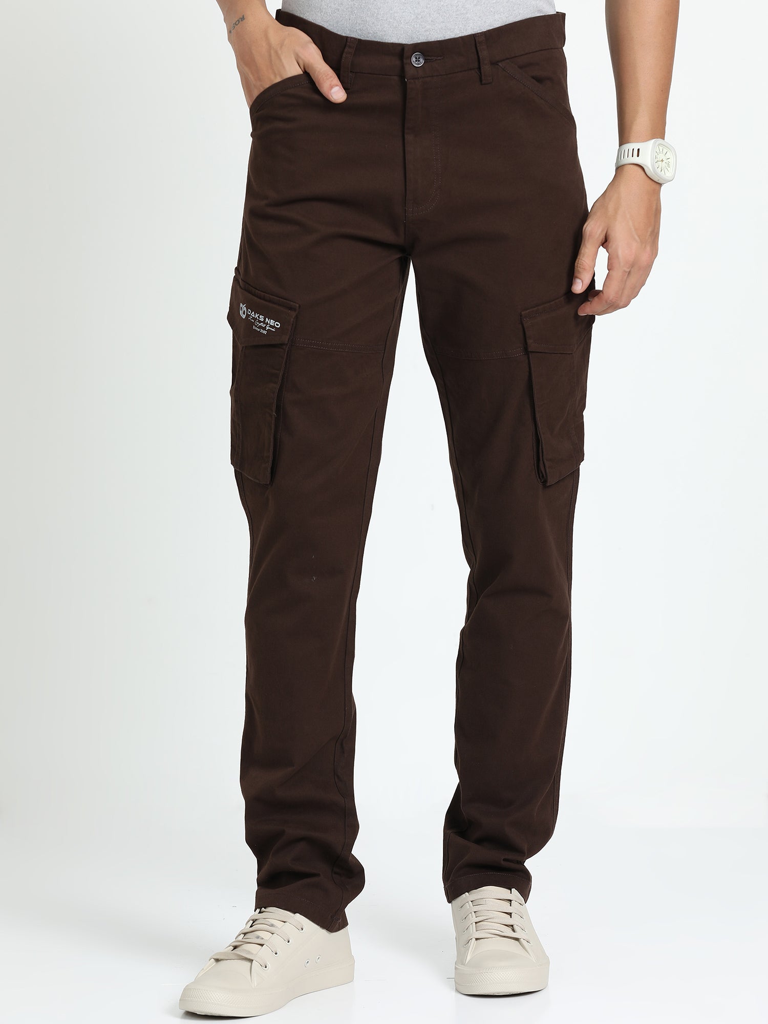 Espresso Brown Cargo Pant for Men 