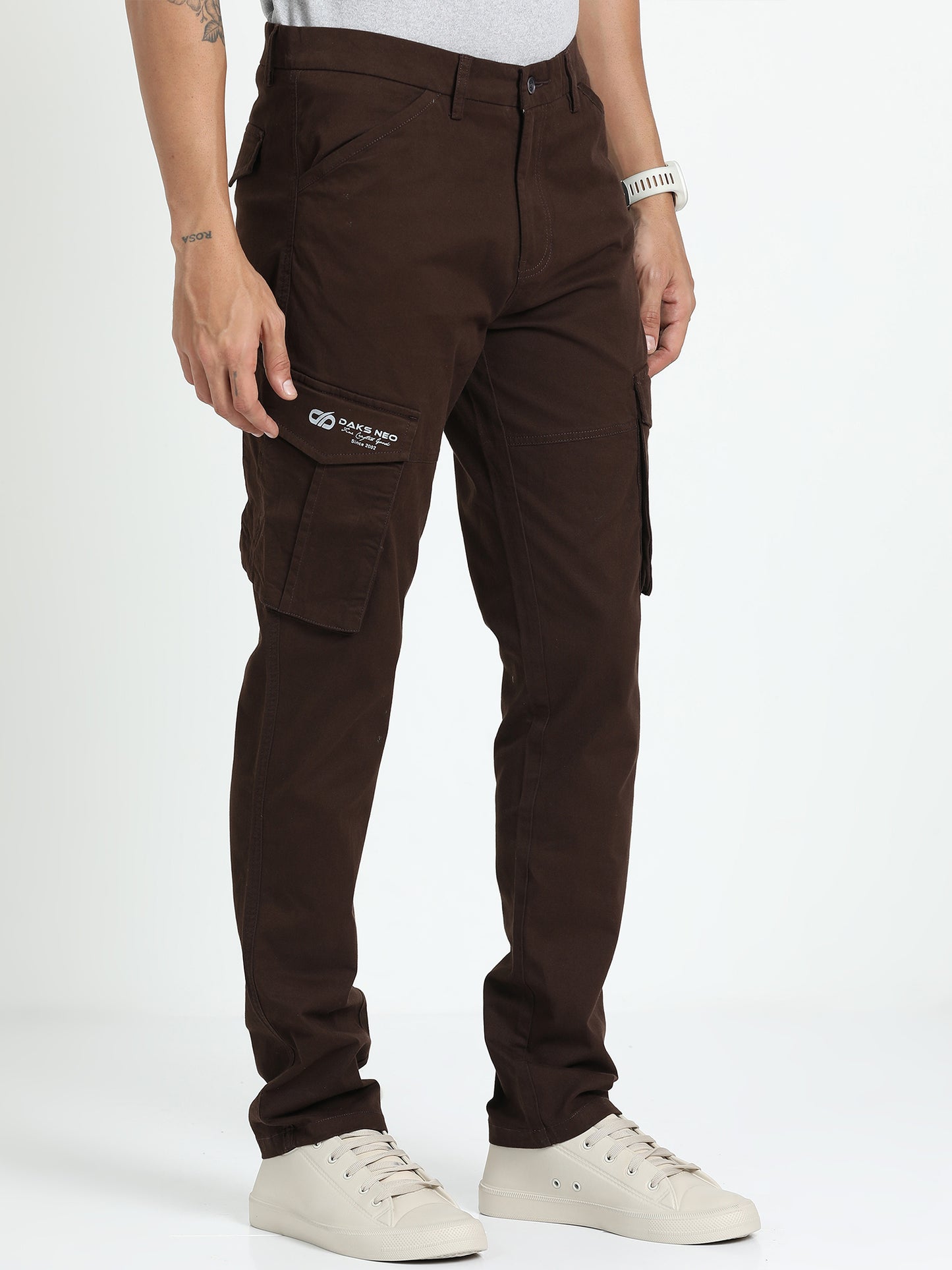 Espresso Brown Cargo Pant for Men 