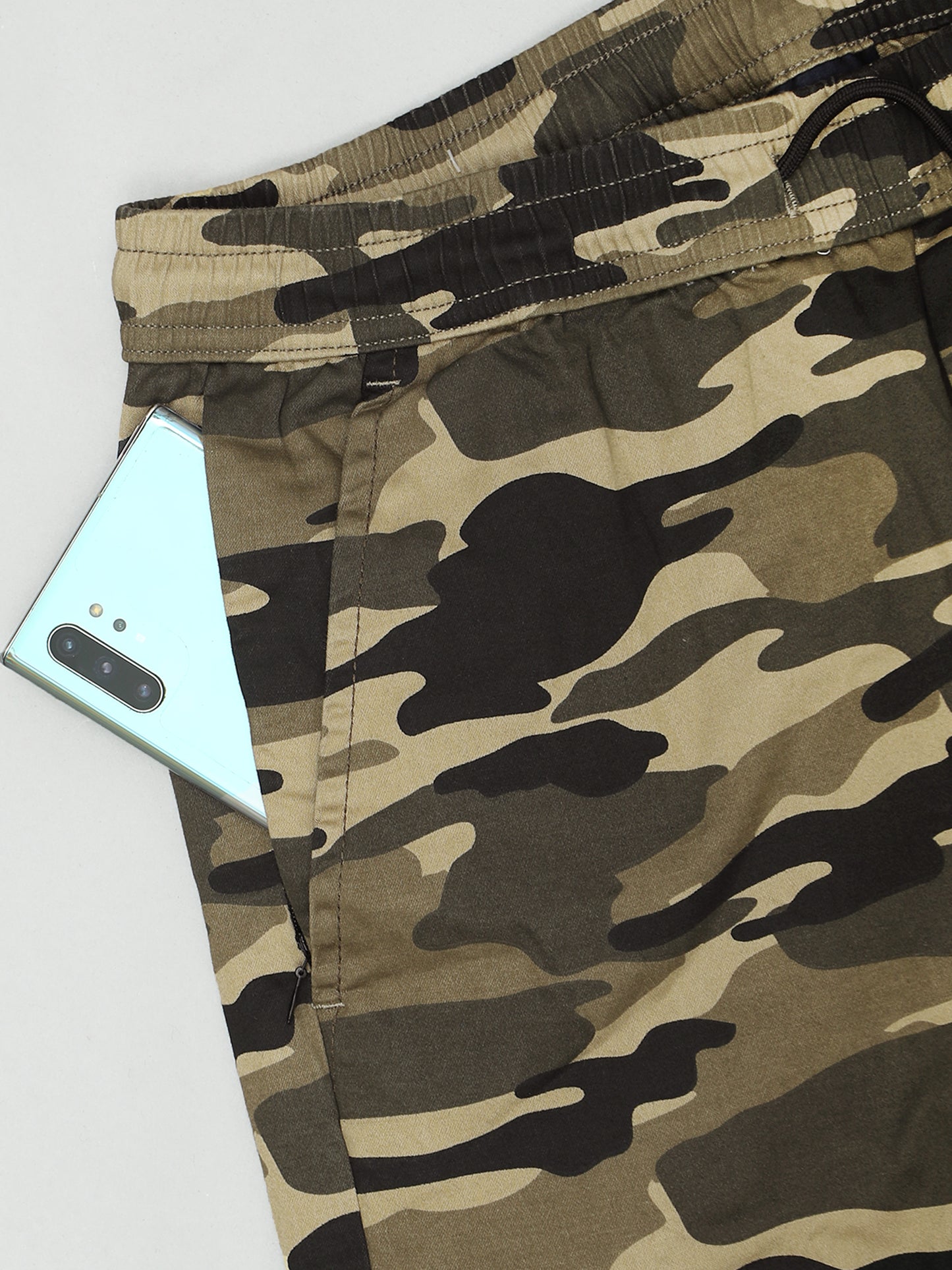 Beige Camouflage Joggers for Men 