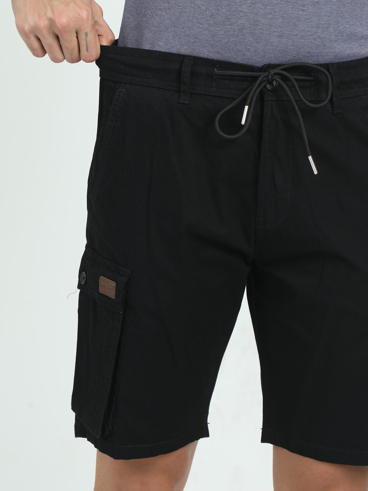 RELAXED PRO CARGO SHORTS-BLACK