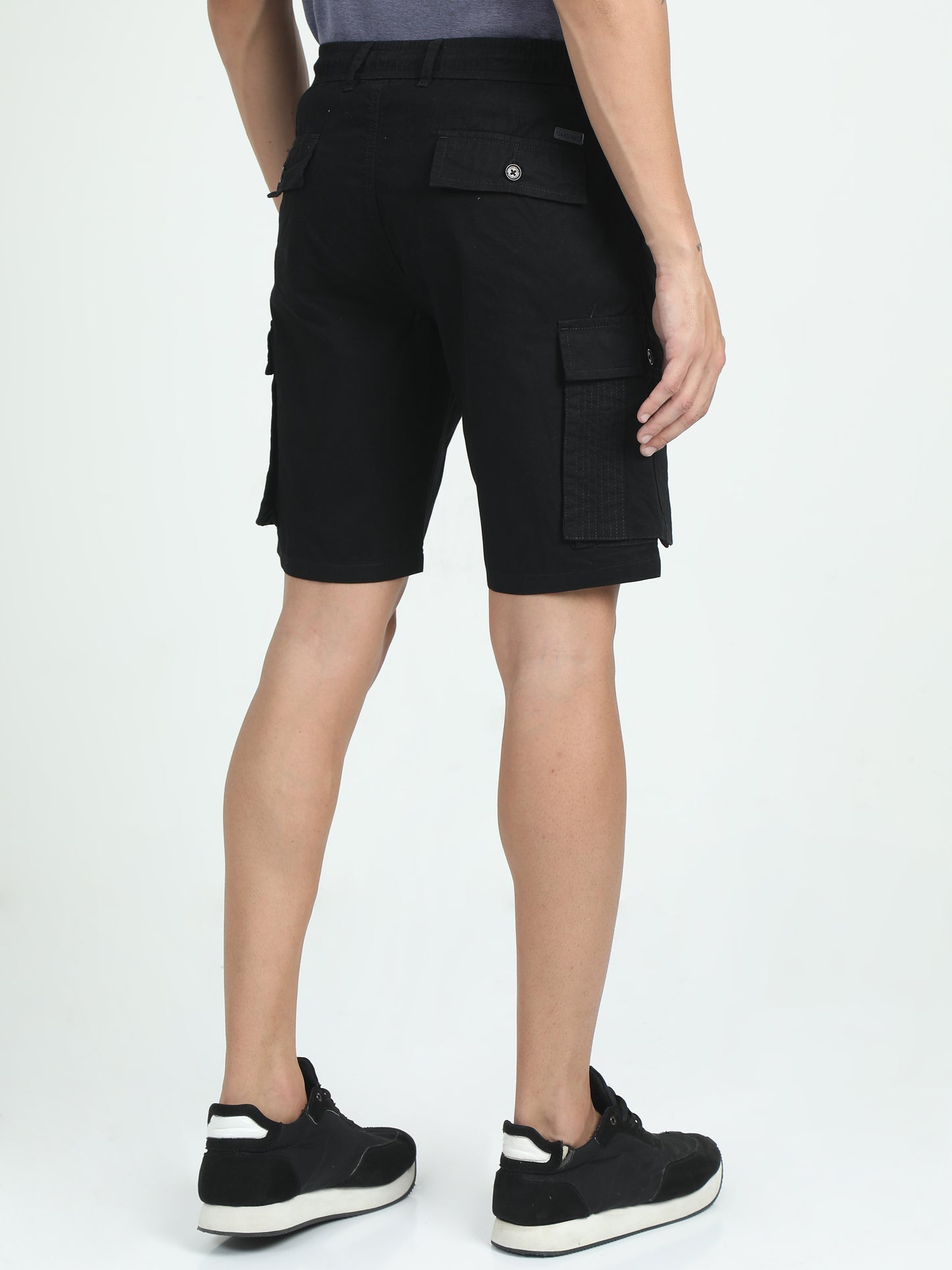 RELAXED PRO CARGO SHORTS-BLACK