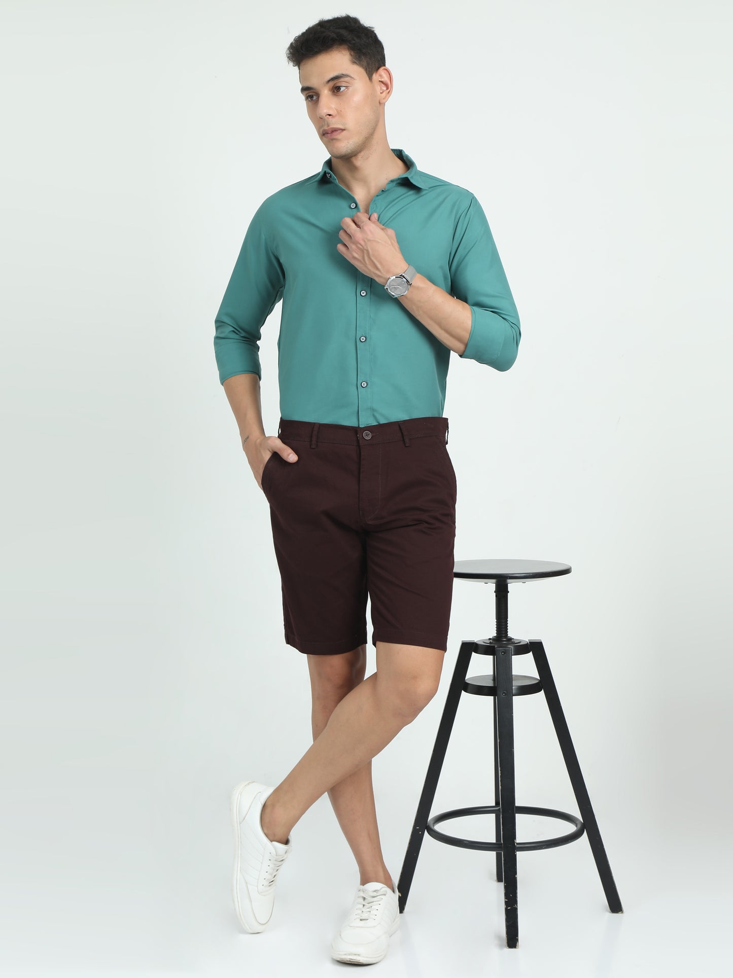 ALL DAY EVERYDAY SHORTS-SEAL BROWN