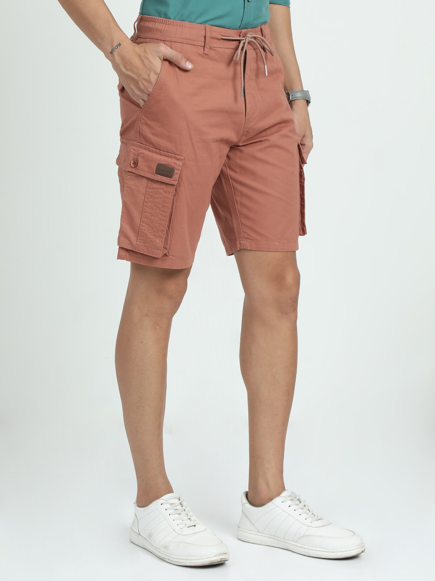 RELAXED PRO CARGO SHORTS-SEA PINK