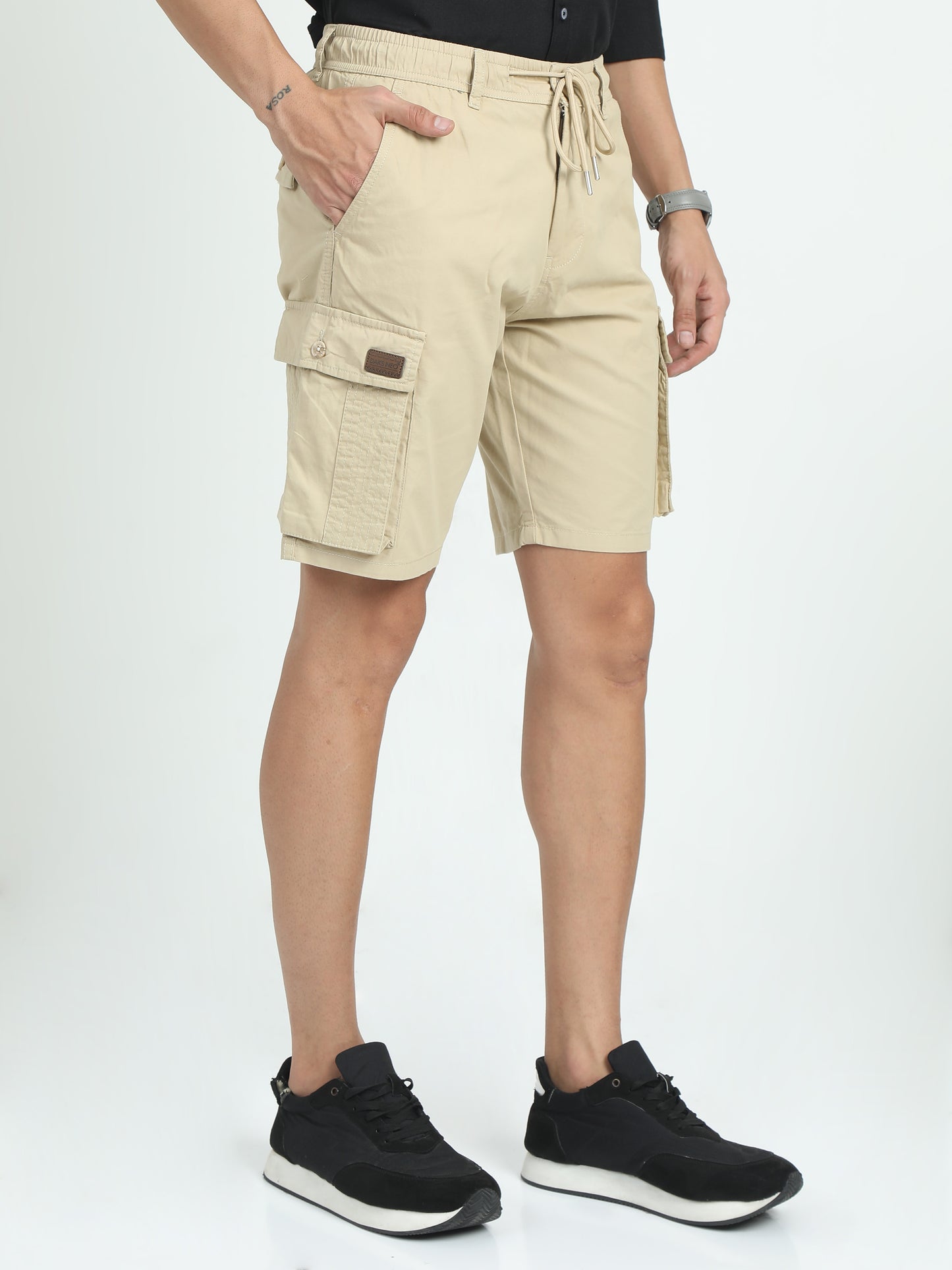 RELAXED PRO CARGO SHORTS-BONE