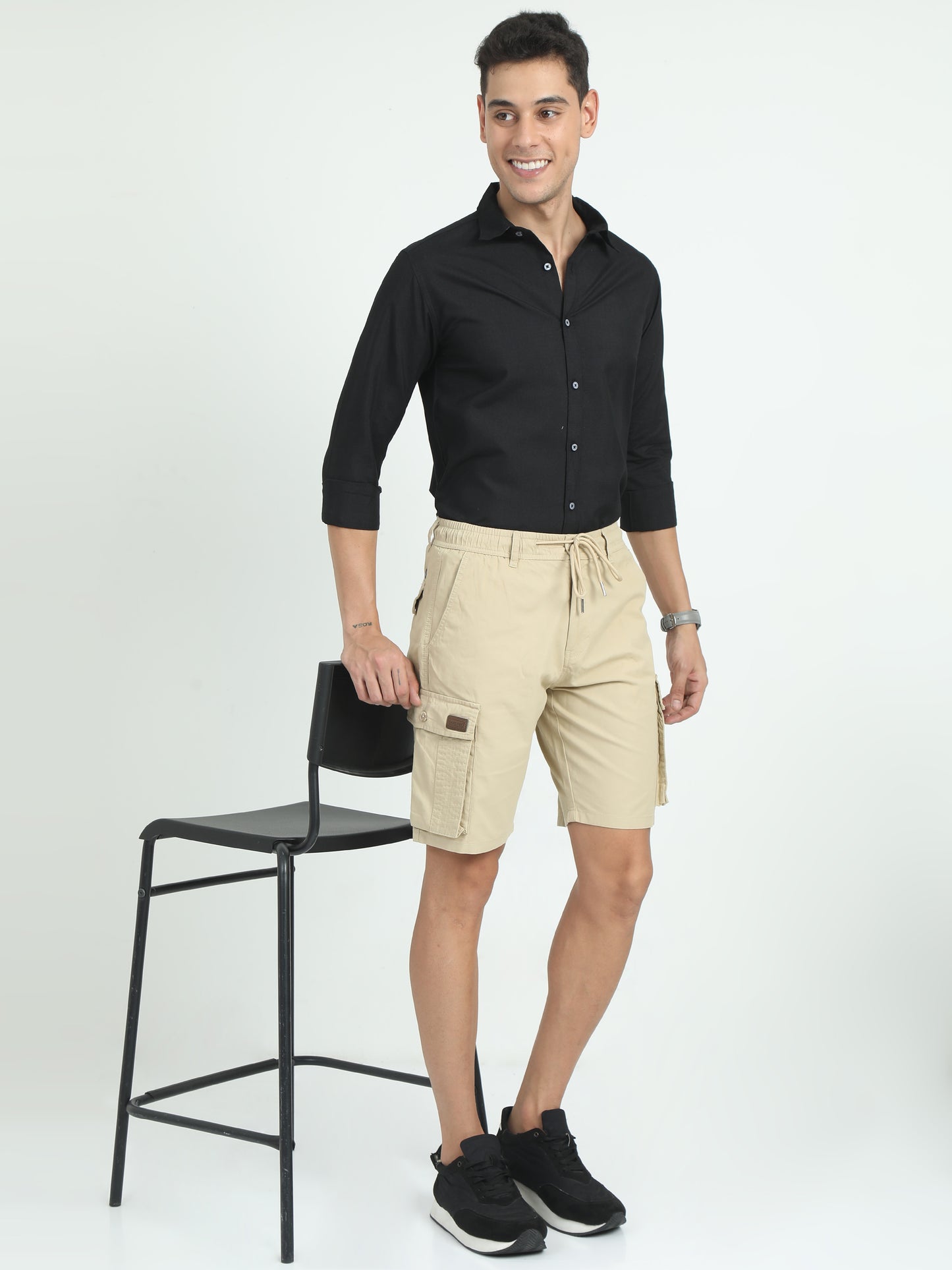 RELAXED PRO CARGO SHORTS-BONE