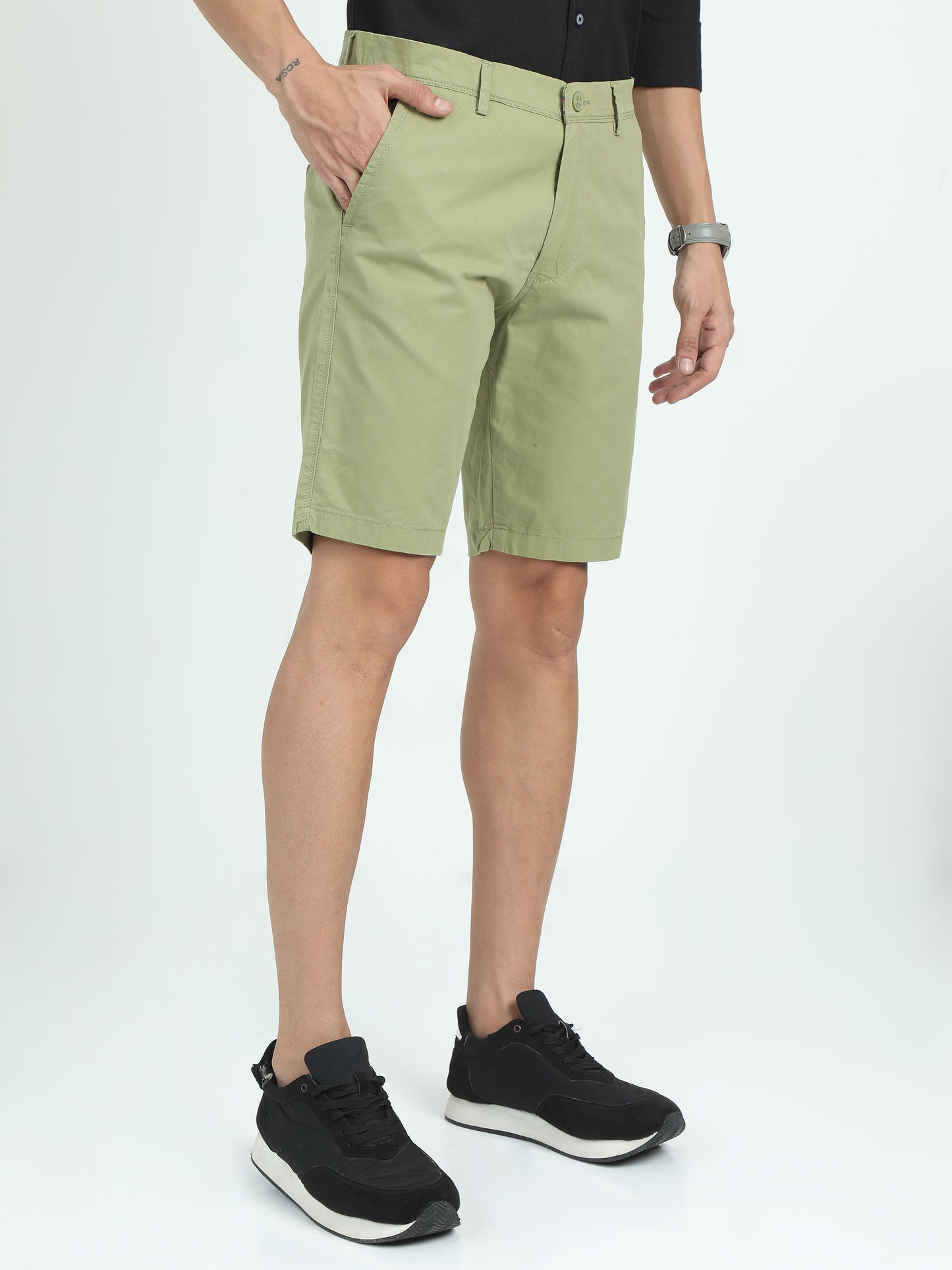 ALL DAY EVERYDAY SHORTS-OLIVE GREEN