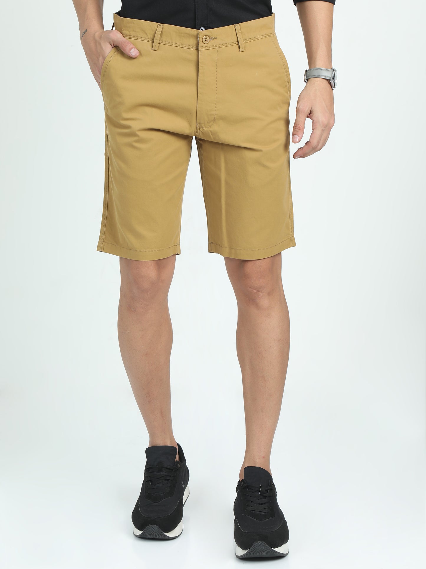 ALL DAY EVERYDAY SHORTS-DARK BEIGE