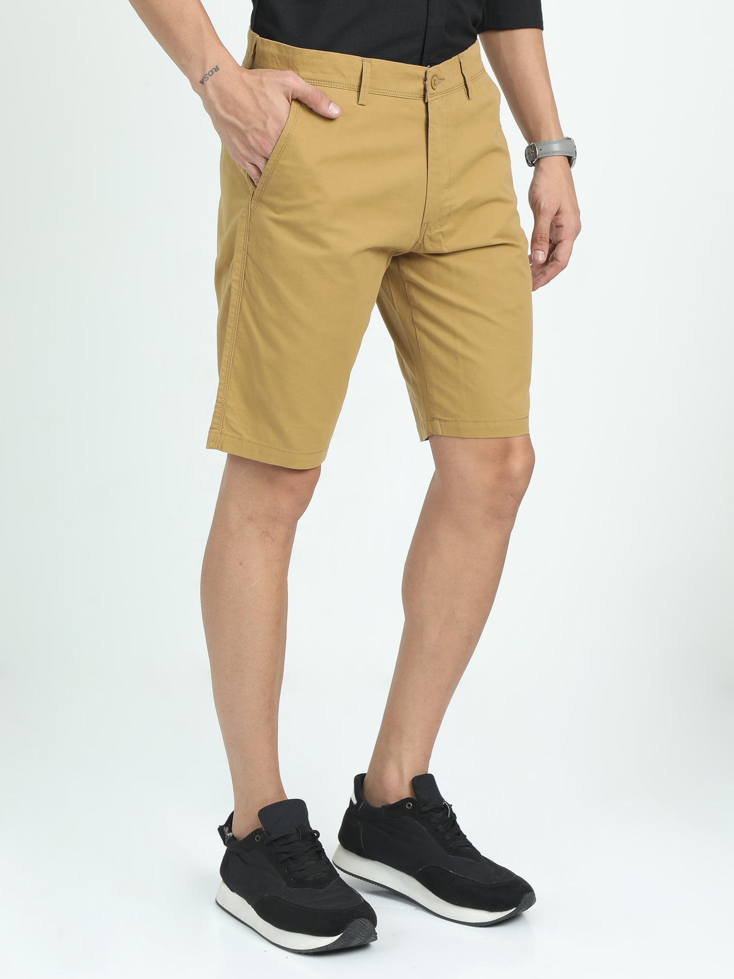 ALL DAY EVERYDAY SHORTS-DARK BEIGE