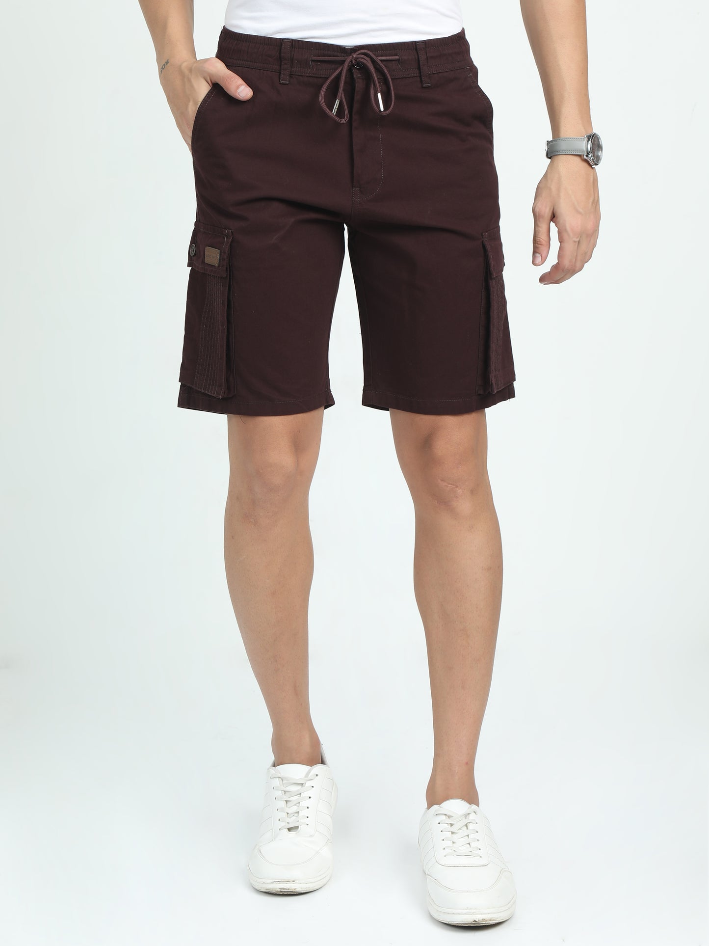 RELAXED PRO CARGO SHORTS-SEAL BROWN