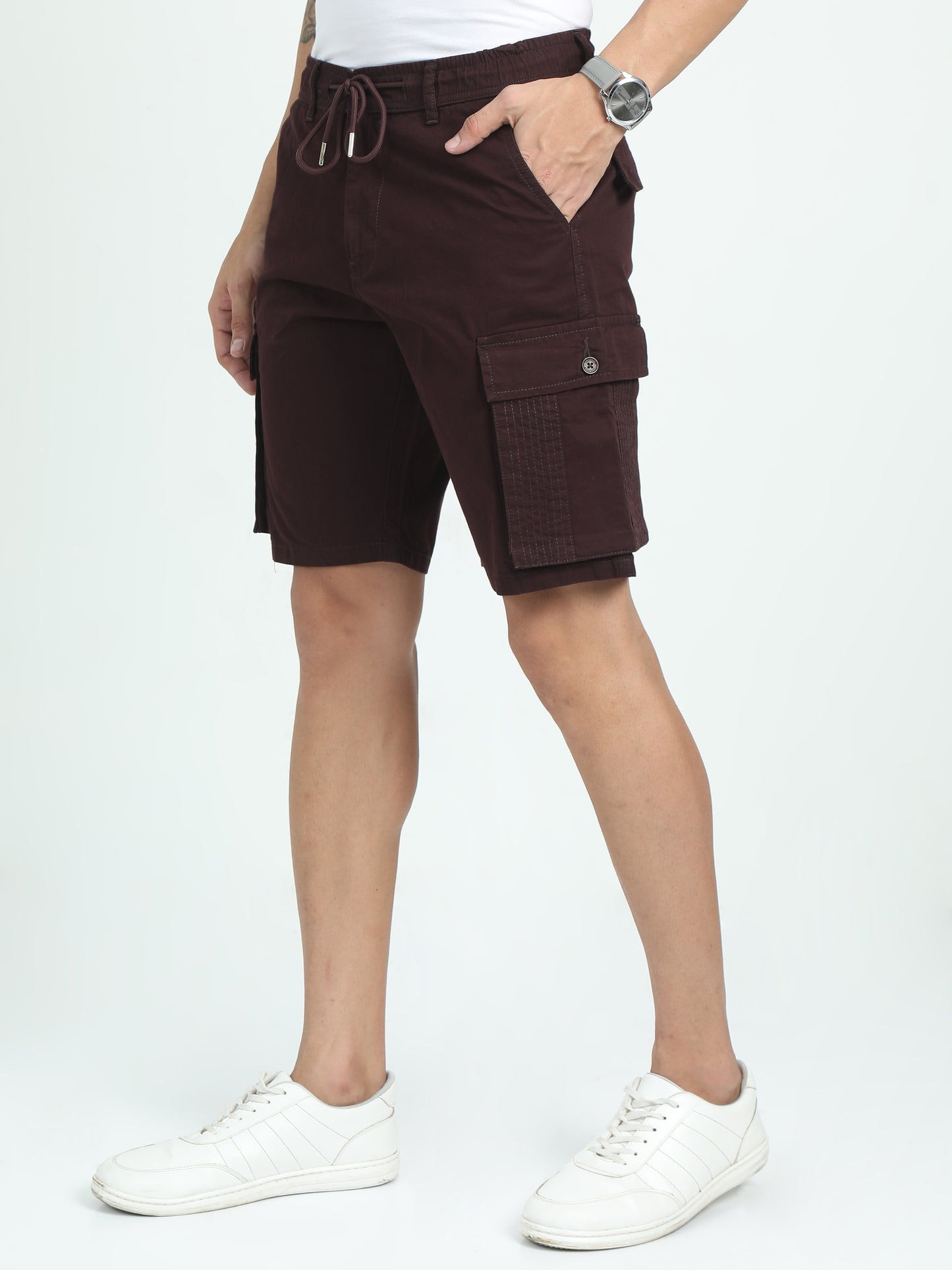 RELAXED PRO CARGO SHORTS-SEAL BROWN