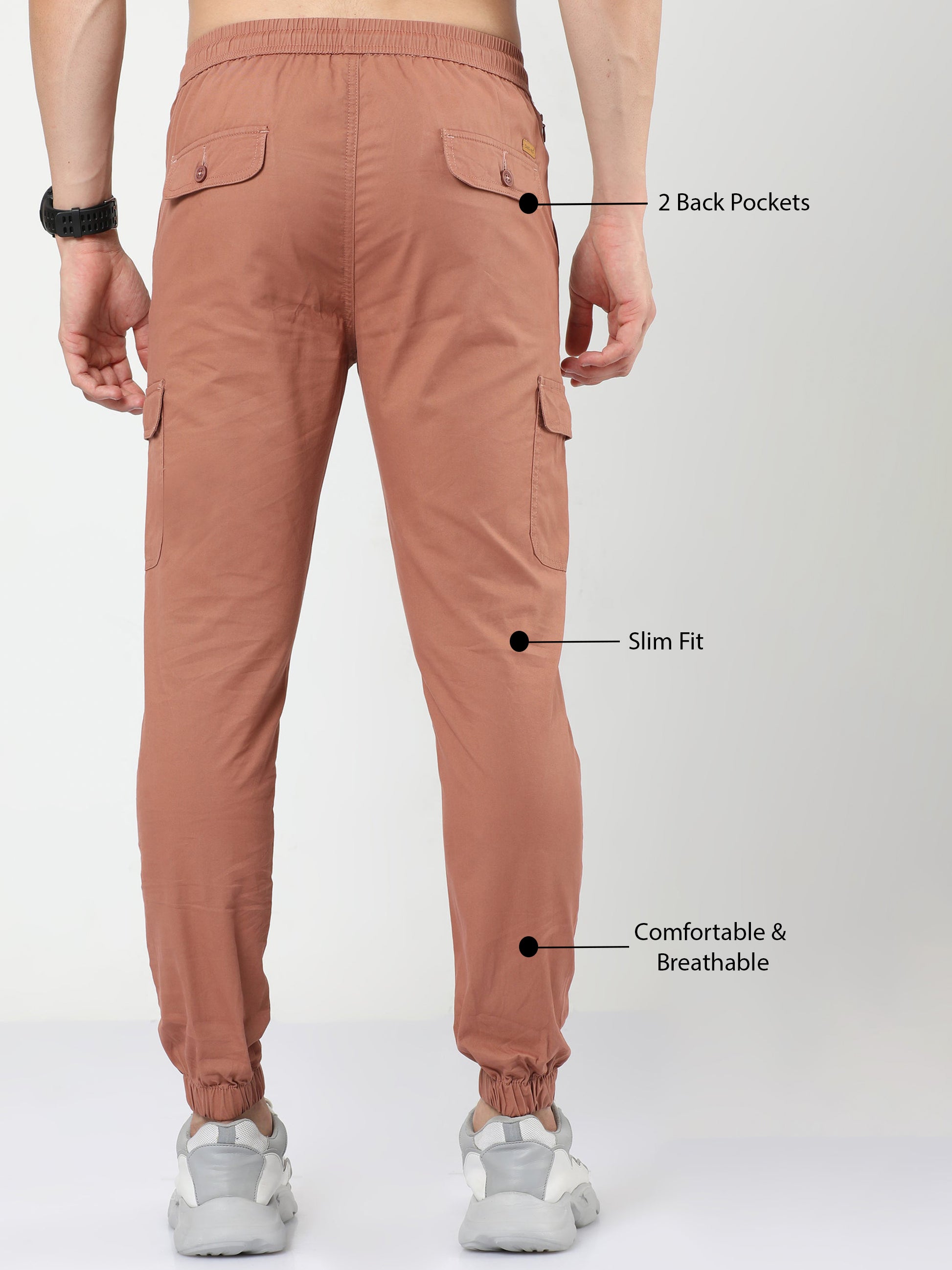 Buy Stylish Pinkish Brown Jogger Pants For Men – DAKS NEO CLOTHING CO.INDIA