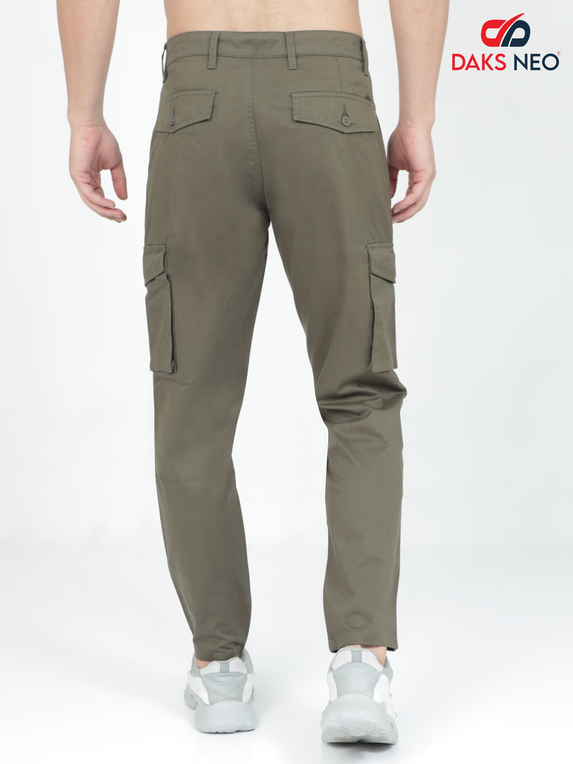 Olive Haze Cargo Pants For Men