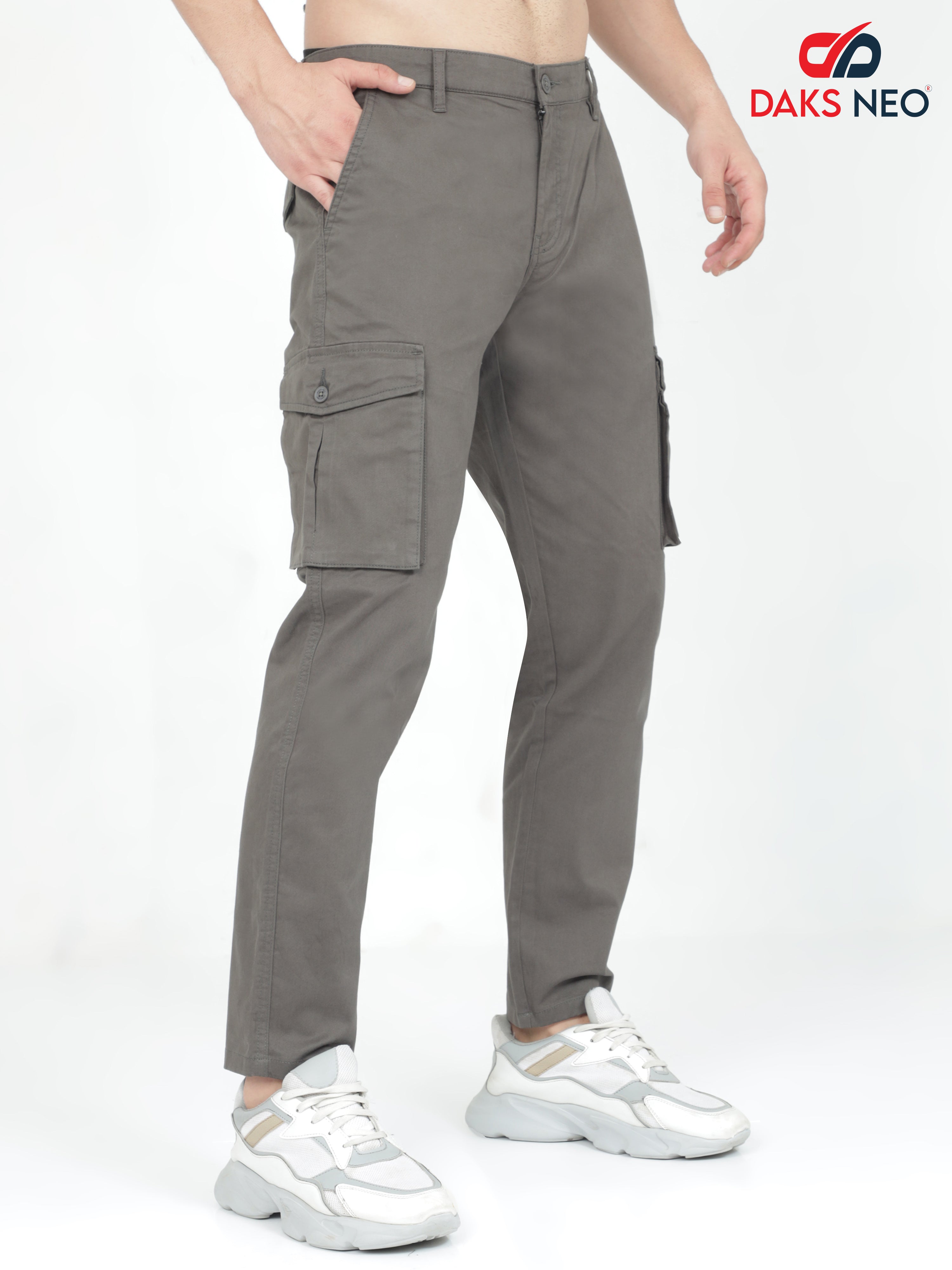 Rust Straight Relaxed Fit Rhysley Men's Cargo Trousers - Buy Online in India  @ Mehar