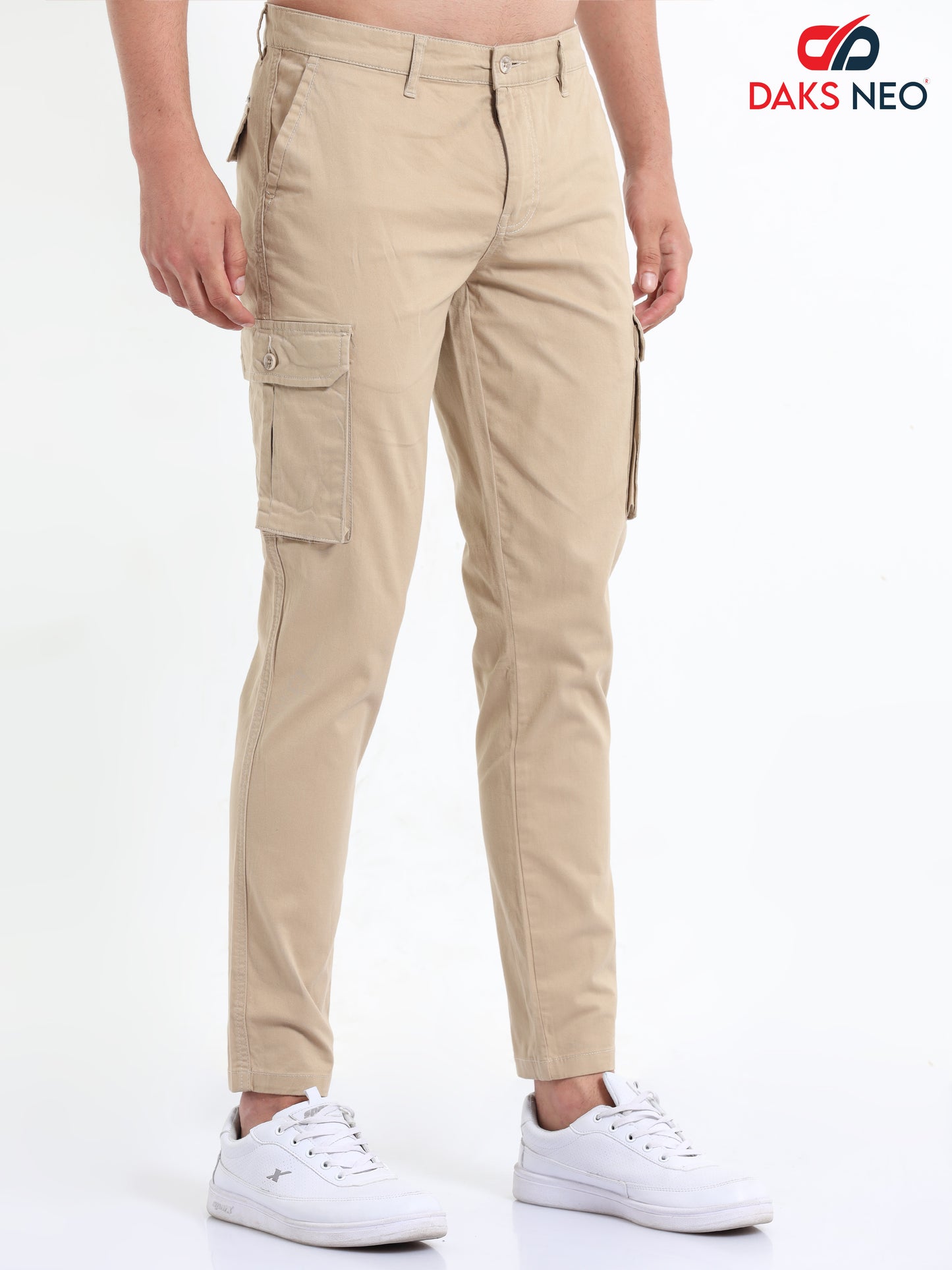 Beige Cargo Pant For Men