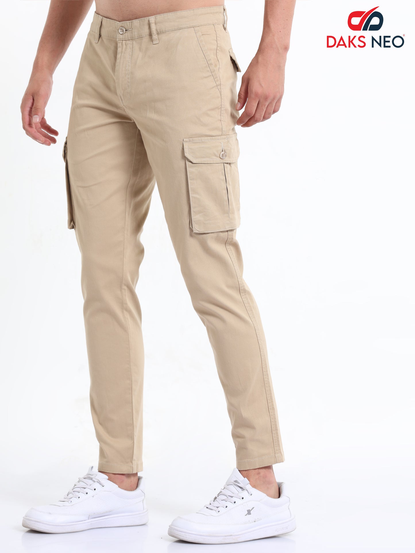 Beige Cargo Pant For Men